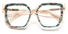J.F. Rey® Madison JFR Madison 1426 54 - 1426 Crystal/Blue Tweed Eyeglasses