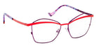 J.F. Rey® Mado Geometric Eyeglasses - Purple/Red Baiser