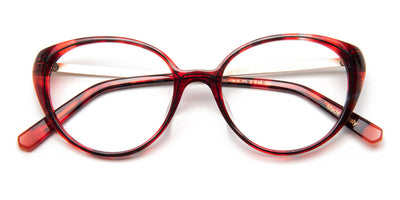 J.F. Rey® Sam JFR Sam 3050 50 - 3050 Red/Satin Gold Eyeglasses