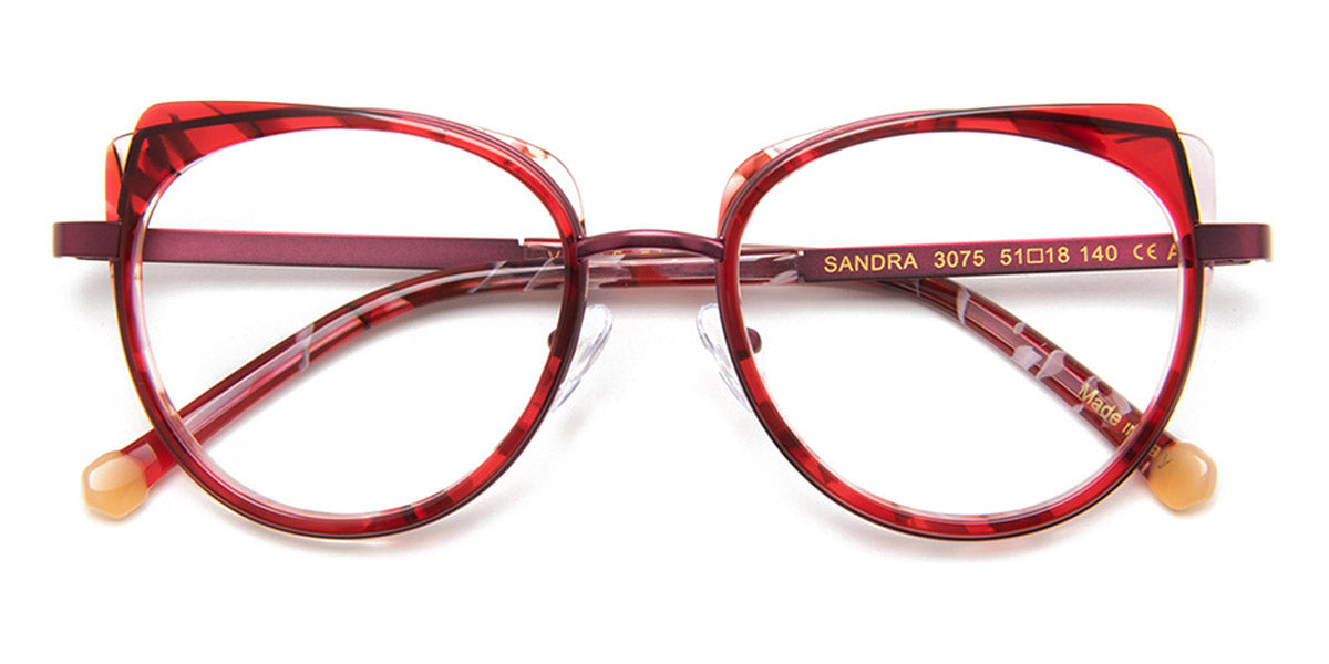J.F. Rey® Sandra JFR Sandra 3075 51 - 3075 Demi Red/Plum Eyeglasses