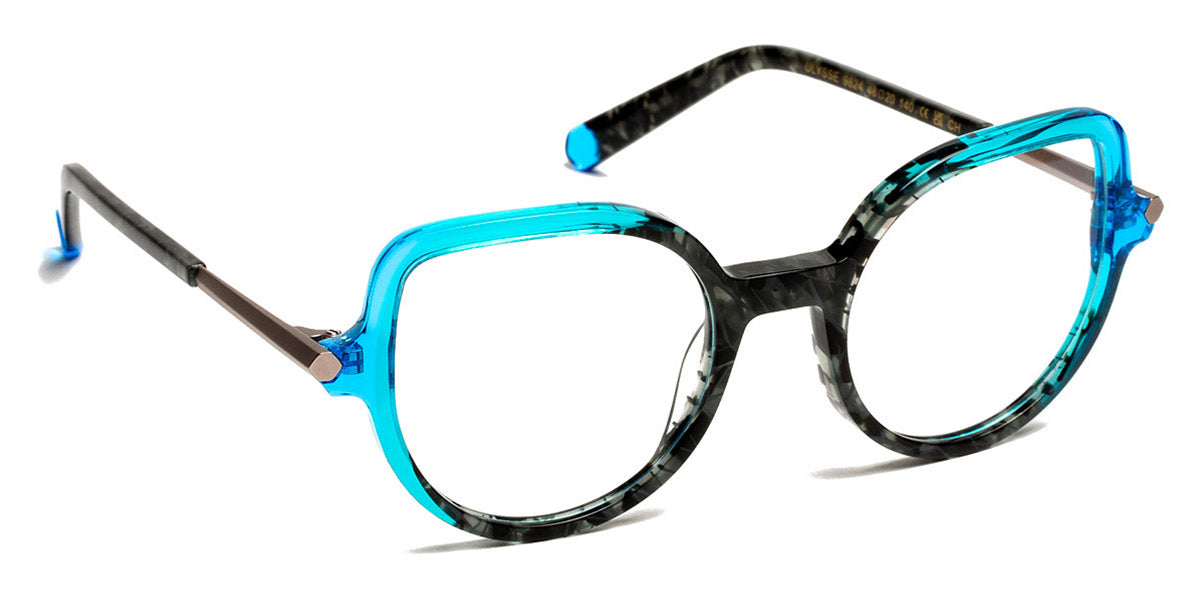 J.F. Rey® Ulysse JFR Ulysse 9824 48 - 9824 Havana Black/Blue Azure Eyeglasses
