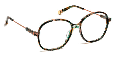 J.F. Rey® Ushuaia JFR Ushuaia 0155 54 - 0155 Black Floral/Pink Gold Eyeglasses