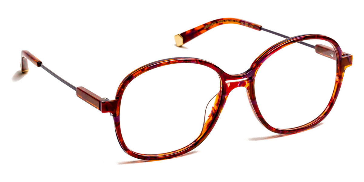 J.F. Rey® Ushuaia JFR Ushuaia 3029 54 - 3029 Red Floral/Blue Night Eyeglasses