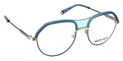 J.F. Rey® Vanessa JFR Vanessa 5024 51 - 5024 Green/Gold/Blue Eyeglasses