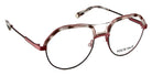 J.F. Rey® Vanessa JFR Vanessa 9186 51 - 9186 Matte Black/Red/Pink Demi Eyeglasses