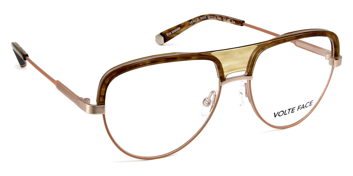 J.F. Rey® Venice JFR Venice 9555 52 - 9555 Orange/Pink Gold/Demi Eyeglasses