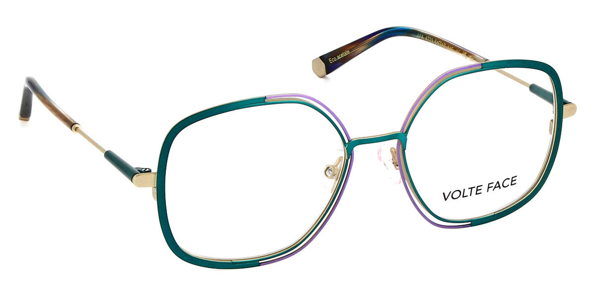 J.F. Rey® Via JFR Via 4723 51 - 4723 Blue Green/Lavender/Gold Eyeglasses