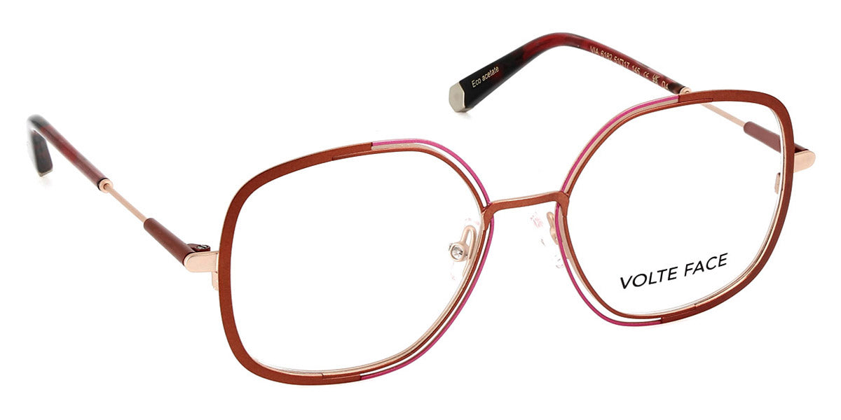J.F. Rey® Via JFR Via 6182 51 - 6182 Copper/Pink/Gold Eyeglasses