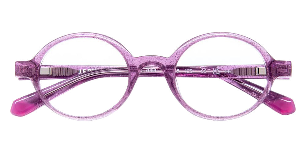 J.F. Rey® Nova Round Eyeglasses - Purple Glitter/Pink