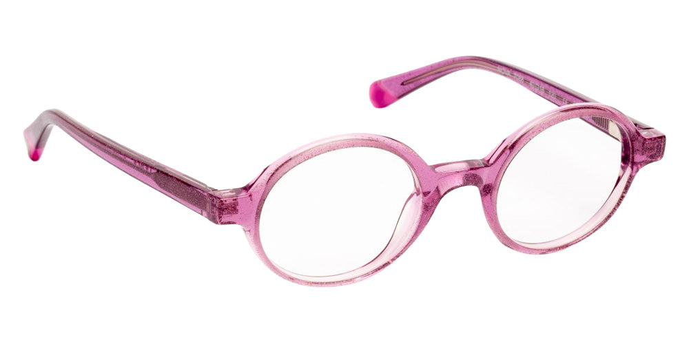 J.F. Rey® Nova Round Eyeglasses - Purple Glitter/Pink