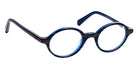 J.F. Rey® Oasis Round Eyeglasses - Lines Blue/Green/Red