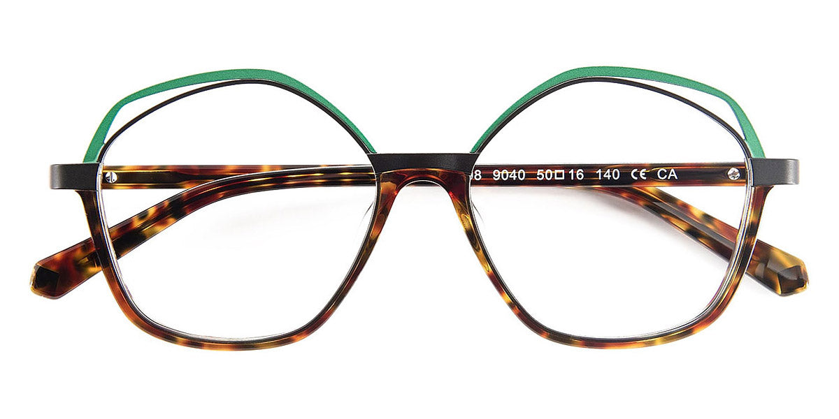 J.F. Rey® PA098 JFR PA098 9040 50 - 9040 Panther/Black/Green Eyeglasses