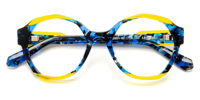J.F. Rey® PA107 JFR PA107 2051 50 - 2051 Demi Blue/Yellow Eyeglasses