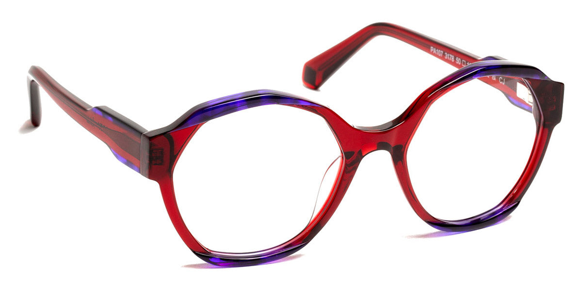 J.F. Rey® PA107 JFR PA107 3178 50 - 3178 Red/Purple Eyeglasses