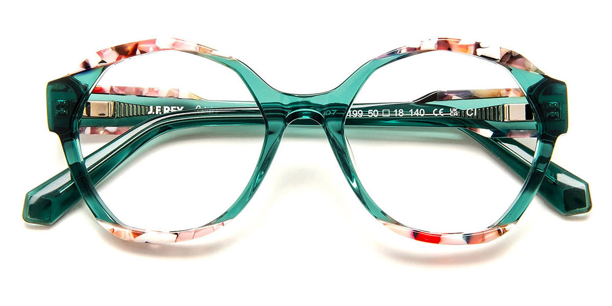 J.F. Rey® PA107 JFR PA107 4199 50 - 4199 Green/Demi Eyeglasses