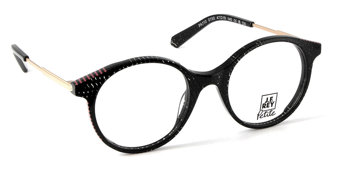 J.F. Rey® PA110 JFR PA110 0150 47 - 0150 Nice Black/Light Gold Eyeglasses