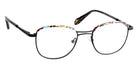 J.F. Rey® PM047 Square Eyeglasses - Black/Purple