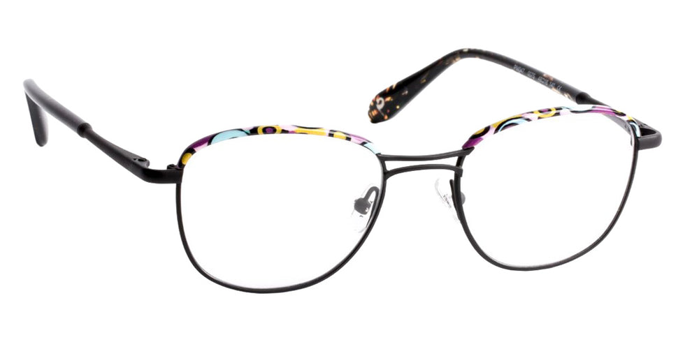 J.F. Rey® PM047 Square Eyeglasses - Black/Purple