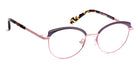 J.F. Rey® PM052 JFR PM052 0555 46 - 0555 Shiny Gun/Satin Pink Eyeglasses