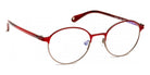 J.F. Rey® PM054 JFR PM054 3009 46 - 3009 Red/Dark Gun Eyeglasses