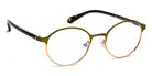 J.F. Rey® PM054 JFR PM054 4555 46 - 4555 Khaki/Shiny Pink Gold Eyeglasses
