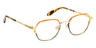 J.F. Rey® PM060 JFR PM060 6050 49 - Peach/Brown/Gold Eyeglasses