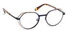 J.F. Rey® PM076 JFR PM076 2060 47 - 2060 Satin Navy/Shiny Pink Gold Eyeglasses