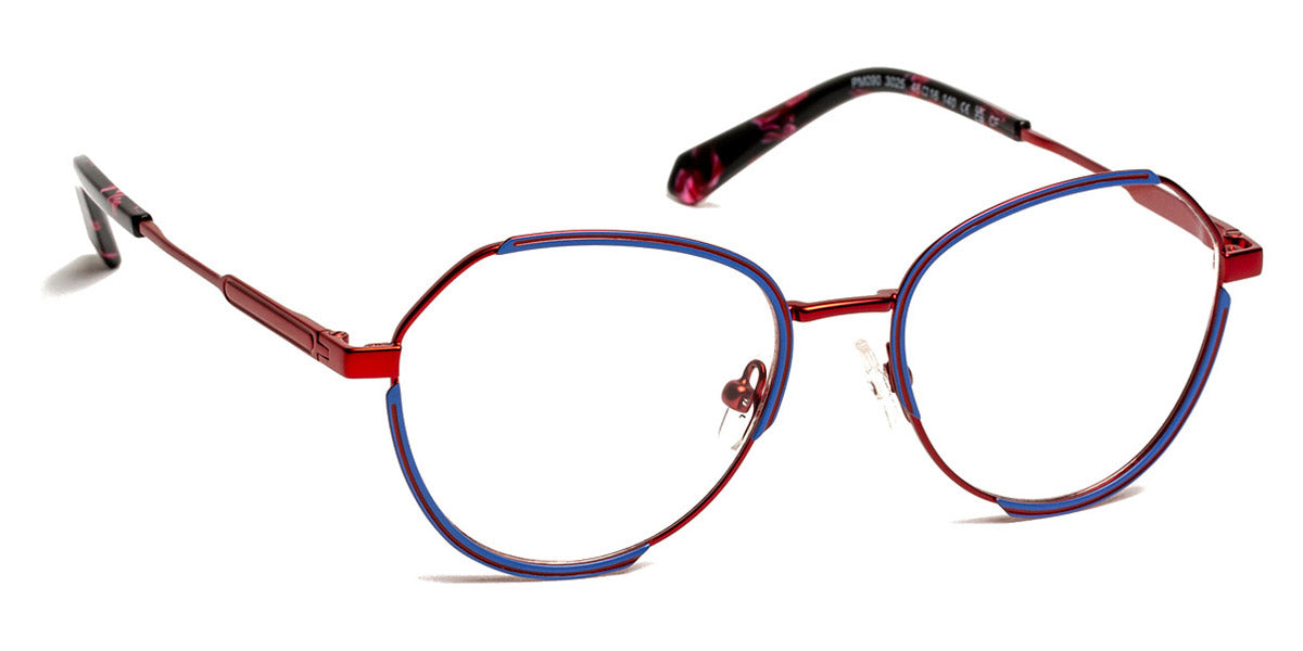 J.F. Rey® PM090 JFR PM090 3025 48 - 3025 Red/Blue Eyeglasses