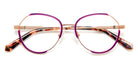 J.F. Rey® PM090 JFR PM090 6082 48 - 6082 Pink Gold/Fuchsia/Navy Eyeglasses