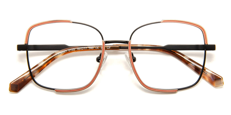J.F. Rey® PM091 JFR PM091 0155 49 - 0155 Black/Pink Gold/Blush Eyeglasses
