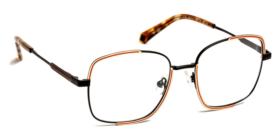 J.F. Rey® PM091 JFR PM091 0155 49 - 0155 Black/Pink Gold/Blush Eyeglasses