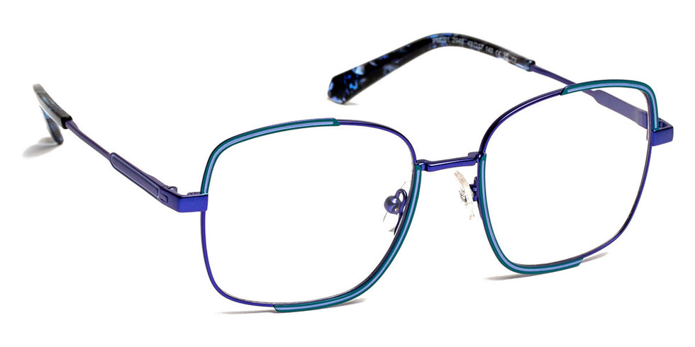 J.F. Rey® PM091 JFR PM091 2949 49 - 2949 Navy/Duck Blue/Light Blue Eyeglasses