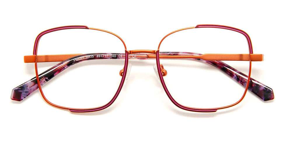 J.F. Rey® PM091 JFR PM091 6935 49 - 6935 Copper/Burgundy/Purple Eyeglasses