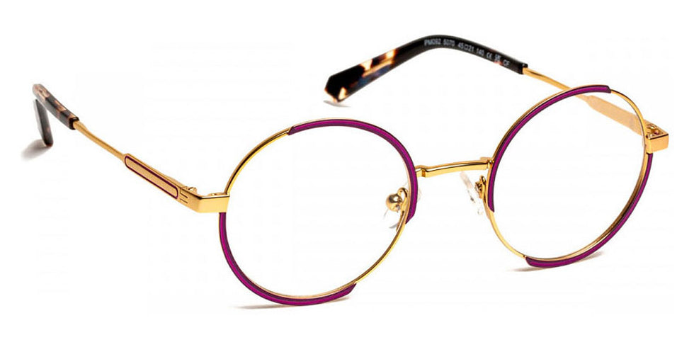J.F. Rey® PM092 JFR PM092 5070 45 - 5070 Gold/Purple/Fuchsia Eyeglasses