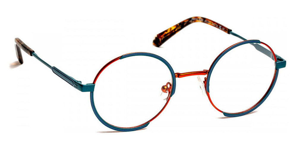 J.F. Rey® PM092 JFR PM092 6049 45 - 6049 Orange/Duck Green/Light Blue Eyeglasses