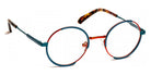 J.F. Rey® PM092 JFR PM092 6049 45 - 6049 Orange/Duck Green/Light Blue Eyeglasses