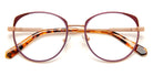 J.F. Rey® PM093 JFR PM093 5535 49 - 5535 Pink Gold/Dark Red/Lilac Eyeglasses