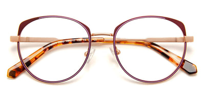 J.F. Rey® PM093 JFR PM093 5535 49 - 5535 Pink Gold/Dark Red/Lilac Eyeglasses