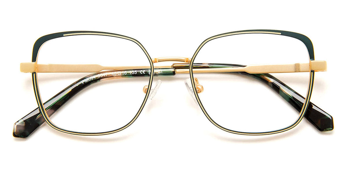 J.F. Rey® PM094 JFR PM094 5547 48 - 5547 Gold/Duck Green/Mastic Eyeglasses