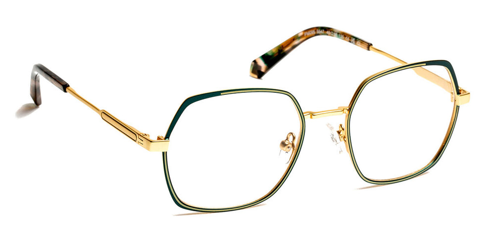 J.F. Rey® PM095 JFR PM095 5547 49 - 5547 Gold/Duck Green/Mastic Eyeglasses