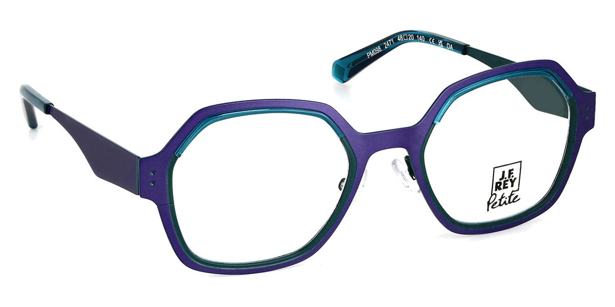 J.F. Rey® PM098 JFR PM098 2471 48 - 2471 Lavender/Duck Blue Eyeglasses