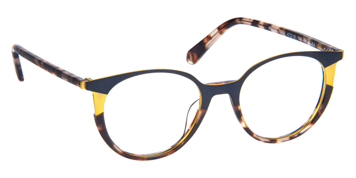 J.F. Rey® PM105 JFR PM105 0098 47 - 0098 Ecaille/Marine/Yellow Eyeglasses