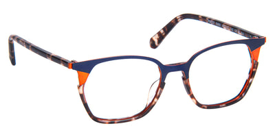 J.F. Rey® PM107 JFR PM107 0060 48 - 0060 Demi/Black/Orange Eyeglasses
