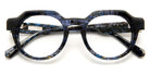 J.F. Rey® Portland JFR Portland 2595 49 - 2595 Blue Striped/Blue Wool Eyeglasses