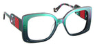 J.F. Rey® Scarlet 2 JFR Scarlet 2 4430 52 - 4430 Green Gradient / Red Dark Eyeglasses