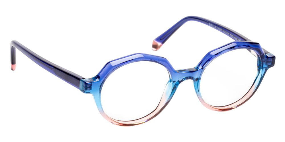 J.F. Rey® Stella Round Eyeglasses - Gradient Blue/Pink