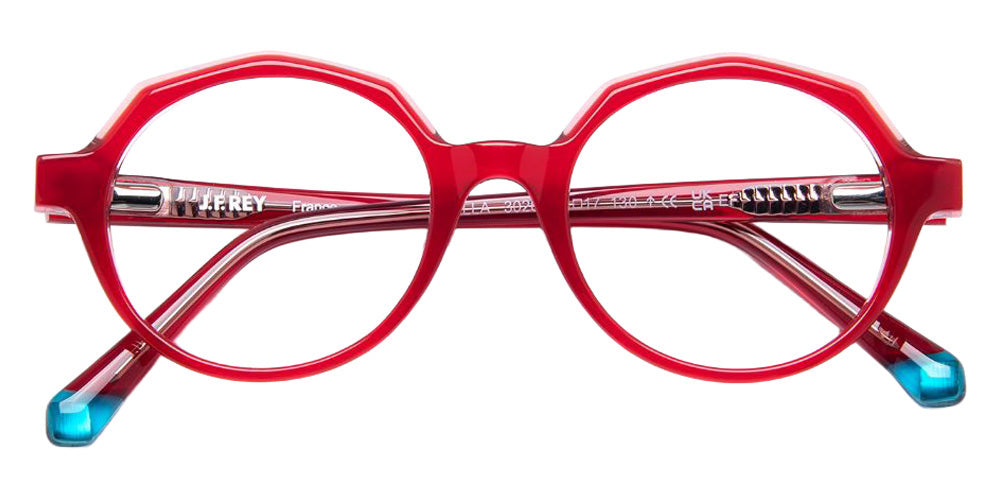 J.F. Rey® Stella Round Eyeglasses - Red/Blue