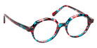 J.F. Rey® Stella Round Eyeglasses - Tortoiseshell Green/Red