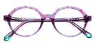 J.F. Rey® Stella Round Eyeglasses - Pink Tortoiseshell/Purple
