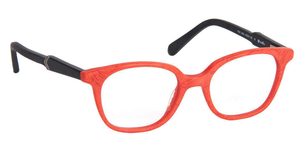 J.F. Rey® Trek Square Eyeglasses - Crayon Orange Matte